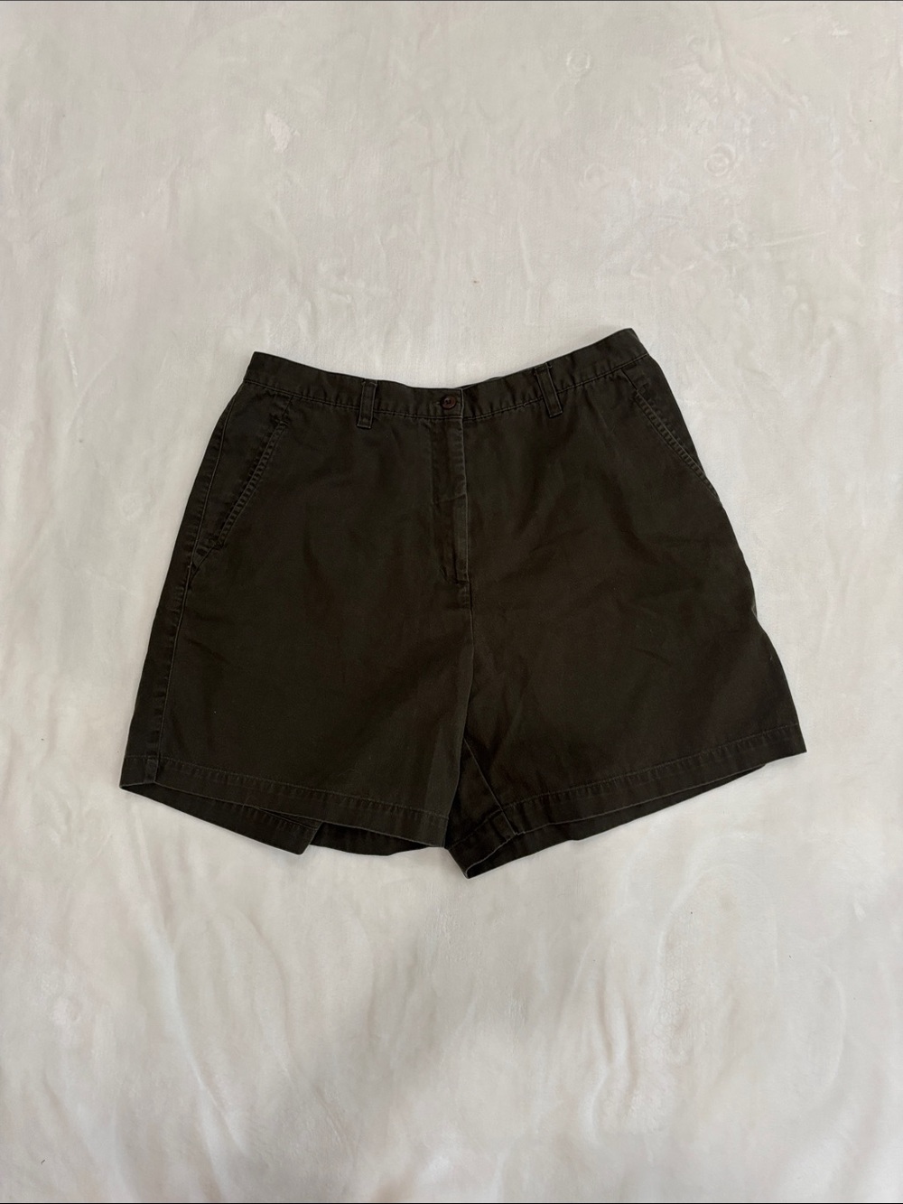 Northern Reflections Olive Green Cotton Bermuda Shorts - Picture 3 of 4